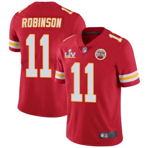 Men's Kansas City Chiefs #11 Demarcus Robinson Red 2021 Super Bowl LV Limited Stitched NFL Jersey